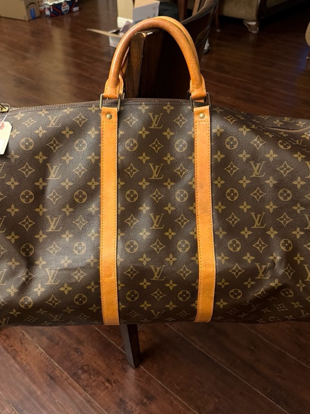 Authentic Louis Vuitton Keepall 60 Monogram Canvas Travel Bag